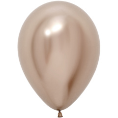 S Шар (12''/30 см) Reflex, Зеркальный блеск, Шампань (971), хром, 12 шт. (212971-12)